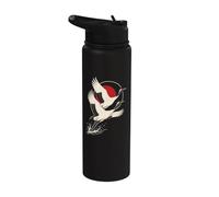 Bird Watching Whooping Crane Taking Flight Stainless Steel Insulated Water Bottle