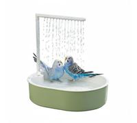 Bird Water Bath Fountain - Fresh Water Stream Feature, Electric Circulation Bathing Device, Low Noise Pump Mechanism, Bird Hygiene System | Pet Aviary Cage Garden Terrace Aviary Care Hydration Setup