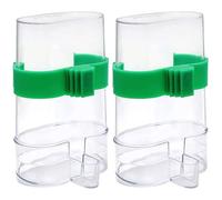 Bird Water Dispenser 220ml Automatic Clear Visible Bird Water Feeder Practical Cage Feeder for Parrot Lovebirds Canary Finch