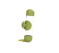 Bird water dispenser, parrot water dispenser, feeding device suitable for indoor and outdoor cages, pet sparrows, mountain sparrows, and small birds (green)