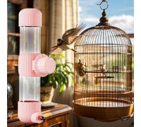 Bird Water Dispenser Pet Bird Drinking Machine Automatic Hanging Birds Water Bottle Cage Mounted Waters Feeder for Parakeets Cockatiels Canaries Parrots