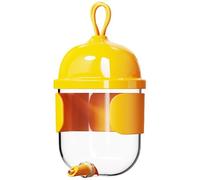 Bird Water Dispenser with Automatic Pin System, Hanging Small Bird Cage Waterer for Parrots, Cockatiels and Budgies, Transparent Tank, Auto-flow Watering Accessory for Fresh Drinking