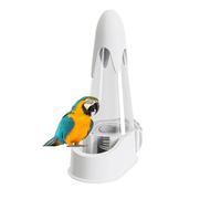 Bird Water Drinker, Automatic Water Bottle for Birds, Animal Liquid Supply with Decorative Drinking Trough for Cockatiels, Canaries and Budgies