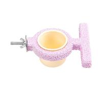 Bird Water Drinker for Cage | Drinker for Cage with Perch | Food and Feed Dish Canaries - for Parakeets Cockatiels Canaries Nymphs Parakeets and Lovebirds