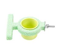 Bird Water Drinker for Cage - for Birds with Cage Perch, Drinking Dish for Parakeets, for Use with Canaries, Conuros, Parakeets, Cockatiels, Nymphs and Lovebirds