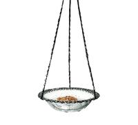 Bird Water Feeder Decorative Metal Heavy-Duty Hanger | Bird Baths for Garden Backyard Patio Balcony Porch Yard Lawn Fence Railing Tree Window Wildlife Sanctuary Nature Viewing