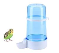Bird Water Feeder Pet Budgie Water Dispenser Drinking Bird Budgie Feeders for Cages Automatic Water Dispenser Hanging Drinkers for Budgie Cockatiel Parrots 415ml Capacity (Blue)