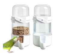 Bird Water Feeder | Snap-Lock 2 Pcs Automatic - Hanging Water Dispenser for Pet Birds, Small Budgies, Cockatiels, Lovebirds, Conures, Parrots, Canaries,