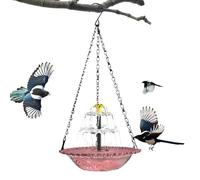 Bird Waterer Fountain with Chain Hook and Bowl Resistant