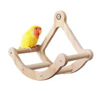 Bird Wheel, Wooden Exercise Toy for Small Birds, Macaw Swing Fitness Wheel, Climbing Stand for Cage Game, Cockatiel Activity Spinner, Fun Cage Toy F0r Indoor Bird Exercise