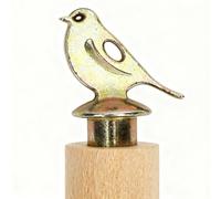 Bird Whistle - 15g Wooden Call, Natural Wood Grain | Realistic Parrot Training Noise Maker | Portable Outdoor Nature Observation Toy, Kids Educational Party Favor, Zinc Alloy Metal Component