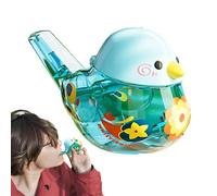 Bird Whistle - 3.74 Inch Cartoon Water Bird Transparent Whistle | Creative Water Adding Whistles | Childrens Orals Motor Skills Training Toy For Learning Birds Calls. Abs Safe Material.