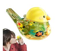 Bird Whistle - Bird Water Whistles | Portable Educational Toy Whistle Cartoon Transparent Water-Filled Biřd Whîstle ABS Safe Material 9.5x6x6cm Muscle Training Creative Kids Toy Gift