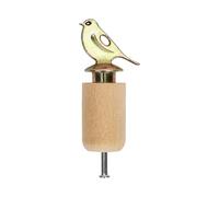 Bird Whistle - Zinc Alloy And Solid Wood 6x1.5cm | Hand-Twisted Manual Sound Simulator | Natural Wood Color Call For Parrot Training | Outdoor Nature Observation And Pet Interaction Tool