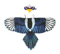 Bird Wings | Eagle-Parrot Wings - Chiffon Fabric - Adjustable Shoulder Straps Dress Up Clothes Facepiece Included Fun For Kids 3-8 Years Old
