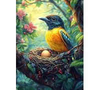 Bird with Eggs in A Nest 300 Pieces Jigsaw Puzzles Science Fiction Magical Dream For Men Educational Decompression Adults Anxiety Memory Care Mothers Valentines Gift Eco Friendly Material 300 PCS