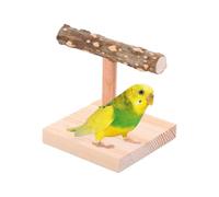 Bird - Wood | Bird Perch | Perch Stand For Small And Medium Birds To Rest, Play, And Exercise With Sturdy Durable Design Providing Safe Support For Parrots, Canaries, Budgies, Other Pet Bid