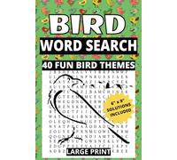 Bird Word Search: Bird Themed Word Search Book for Bird Lovers. Large Print Puzzle Book for Adults, Seniors, and Teens