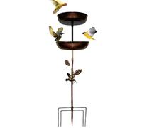 Birdbath - Classic Multi-Level Fountain, Durable, Weatherproof, Small Bird Watering Platform, Outdoor Habitat Enrichment Function, Arrangeme