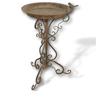 Birdbath - garden sculpture bird bath - antique style - iron 75cm