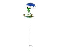 Birdbath, Parrot Feeding Station, Bird Bath Feeder, 2-In-1 Bathing And Feeding Station, Vintage-Inspired Metal Design, 33.27x7.48 Inches, For Parrots, Sparrows, Parakeets, And Budgies