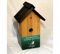 Birdboxview Cedar Wood Camera Ready Nestbox for Small Garden Birds. Install your own mini camera. Ideal for birdwatcher nature project.