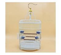 Birdcage Bird Cage Bath Cage Round Cage Ornamental Bird Cage Plastic Bird Cage Accessories Yellow Bird Small Bird Cage Parrot Bird Cage(B)