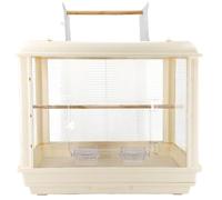 Birdcage Bird Cage Birdcage Metal Plastic With Removable Bottom Tray For Small Birds(Beige)