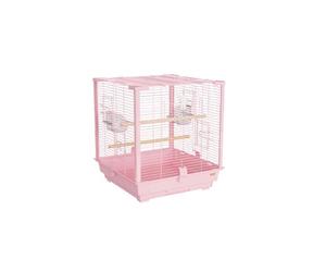 Birdcage Bird Cage Metal Square Horizontal Wire Breeding Household Small Single Tier Ornamental for Parrot