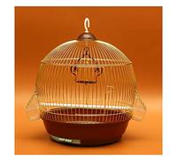 Birdcage Bird Cage, Parrot Metal Bird Cage Large Stainless Steel Electroplating Starling Peony Iron Parrot Cage Animal Cages(B)