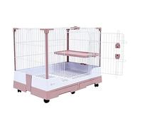 Birdcage, Bird cages Large Vintage Birdcages Wrought Iron Cage With Wheels Portable Travel Flight Cages(Pink)