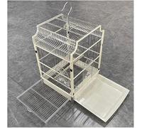 birdcage， bird cages Pet Products Birdcages Wrought Iron Bird Cage With Pull-out Tray Handle Simple Carriers Home Crate Enclosure(White)