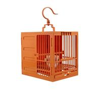 birdcage， bird cages Square Birdcages Abs Pet Supplies Bird Carrier Small Portable House Retro(Square A)