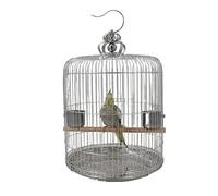 Birdcage Bird Carrier Classic Retro Style Cylindrical Stainless Steel Bird Cage Bird Cage for Xuanfeng Canary Love Bird Breeding Bird Cages For Parakeets
