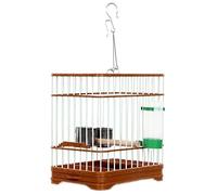Birdcage Classic Retro Bird Cage Universal Bird Cage Cover With Hook Bird Carrier Hanging Bird Cage With Feeder Bird Cages For Parakeets
