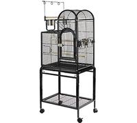 Birdcage Fashion Parrot Bird Cage Tiger Skin Basalt Cage Large Parrot Breeding Cage For Breeding Flock Birds Parrot Canary Bird Cages For Parakeets(B)