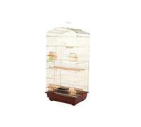 Birdcage Gold-plated Bird Cage Large Parrot Plus Elevated Ornamental Bird Cage Can Be Hung Breeding Cage Suitable for Small And Medium Birds Parrot Bird Cage