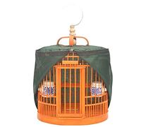 Birdcage Handmade Bamboo Bird Cage For Small Parrot Bird Cage Simple Bird Cage Ornamental Cage Suitable For Small Birds Canaries Love Birds Net Cover