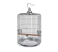 Birdcage Indoor Outdoor Bird Cage Metal Round Birdcages Large Hanging Carriers Parrot Flight For Travel Home For Birds(29 * 52cm)