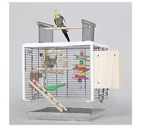 Birdcage Large Bird Cage Bird Carrier Lightweight Breathable Bird Cage Frame With Roller Vision Bird Cage Suitable for Parrot Macaw Love Bird Pet Bird House Parrot Bird Cage