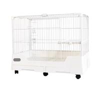 Birdcage Large Bird Cage Wrought Iron With Wheels For Small Pets 83x55x66cm 33x22x26 Inches