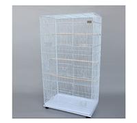 Birdcage Large Parrot Cage Household Bird Cage Pigeon Budgerigar Feeding Cage Suitable for Bird Feeding, Canary, Parakeet, Love Birds Bird Cages For Parakeets(White)