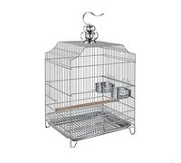 Birdcage Metal Bird Cage Parrot Cage Peony Tiger Skin Ornamental Cage Suitable for Parakeet Canary Lovebirds Parrot Bird Cage