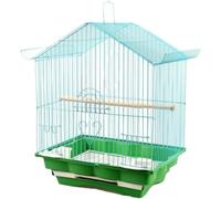 Birdcage Metal Bird Cage With Tray For Small Birds 28x21x37cm(Blue)