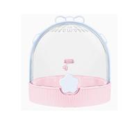 Birdcage Parrot Bird Cage Portable Small Breathable for Walking(Pink)