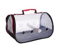 Birdcage Portable Birdcages Clear Pet Bird Carrier Breathable Travel Bird Cage Lightweight Bird House Carrier Decorative Birds Cage(Rosso,L)