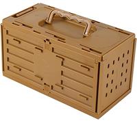 Birdcage， Portable Birdcages Rectangular Abs Flight Cage Pet Products Bird Parrot Breeding Box(Brown 1 Pc)