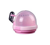 Birdcage Round Small Parrot Brooding Portable Picnic Carry Cage Suitcase Bird Aviation Cage with Drinker Transparent Bird Cage Bird Cages For Parakeets(Pink)