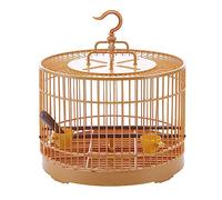 Birdcage Small Bird Cage Portable Outer Pet Cage Round Cage Diameter 29.5cm Round Parrot Bird Cage Animal Cages