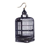 Birdcage Small Bird Perching Cage Wood Inlaid Starling Dome Bird Cage Model Building Display Bird Cage Parrot Bird Cage